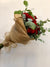Dozen Roses Burlap Wrapped Presentation Bouquet Workshop