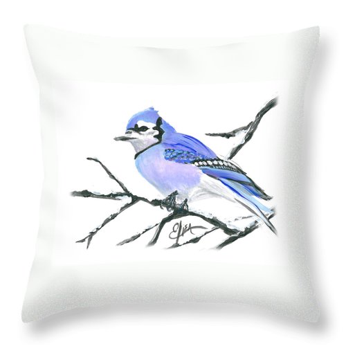 Blue Jay - Throw Pillow