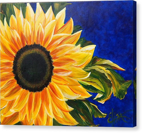 Bold Sunflower - Canvas Print