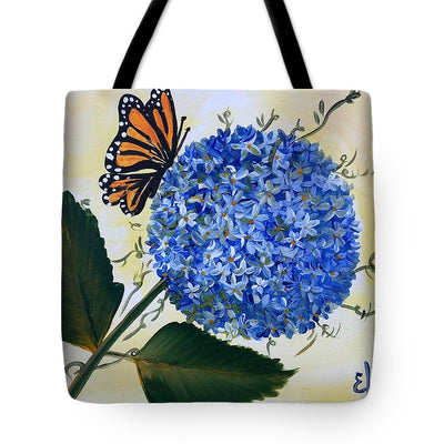 Butterfly kisses Hydrangea  - Tote Bag