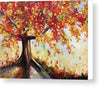 Fall Tree Morning  - Canvas Print